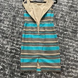 The Limited Blue and Beige Linen dress size 0